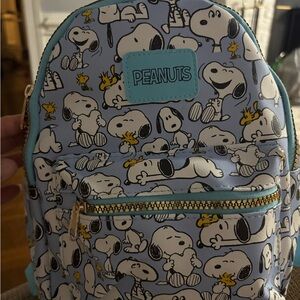 Peanuts Snoopy Blue and White Kids Backpack